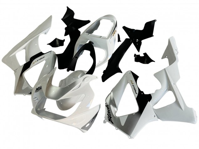 2000-2001 Honda CBR900RR 929 Motorcycle Fairings - White Silver Australia