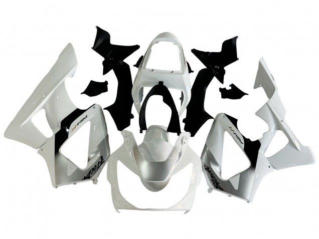 2000-2001 Honda CBR900RR 929 Motorcycle Fairings - White Silver Australia