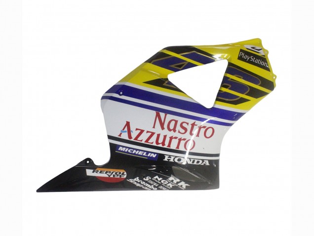 2002-2003 Honda CBR900RR 954 Motorcycle Fairings - Blue Yellow Glossy Black Red Nastro Azzurro 46 Australia
