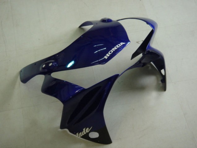 2002-2003 Honda CBR900RR 954 Motorcycle Fairing Kits - Blue Glossy Black Australia