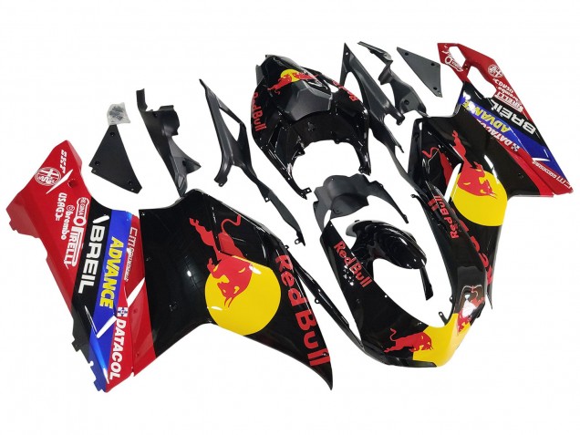 2007-2014 Ducati 848/1098/1198 Motorcycle Fairings - Glossy Black Yellow Blue Red Bull Australia