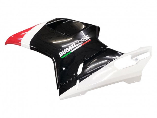 2007-2014 Ducati 848/1098/1198 Motorcycle Fairings - White Red Glossy Black Australia