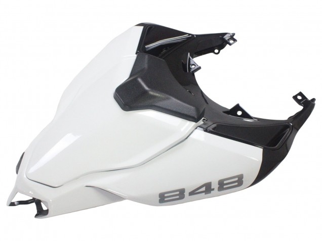 2007-2014 Ducati 848/1098/1198 Motorcycle Fairings - White Glossy Black Corse Australia