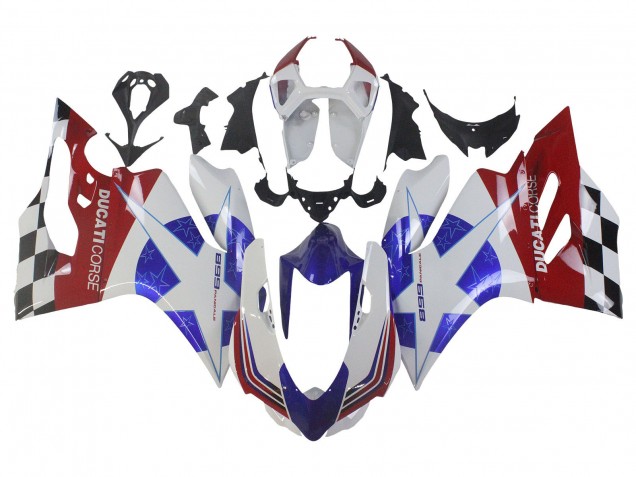 2011-2014 Ducati Panigale 899 Motorcycle Fairings - White Blue Red Black Australia