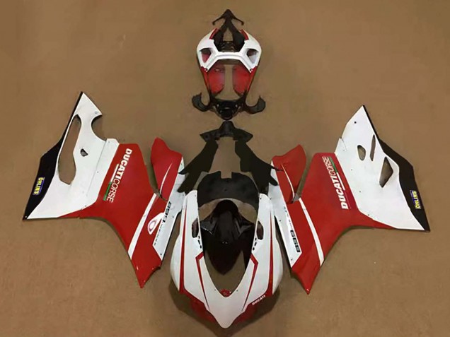 2011-2014 Ducati Panigale 899 Motorcycle Fairings - White Red Black Australia
