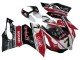 2011-2014 Ducati Panigale 899/1199 Motorcycle Fairings - White Red Glossy Black Aruba.it 7 Australia