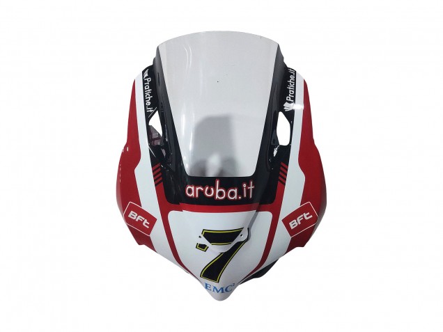 2011-2014 Ducati Panigale 899/1199 Motorcycle Fairings - White Red Glossy Black Aruba.it 7 Australia