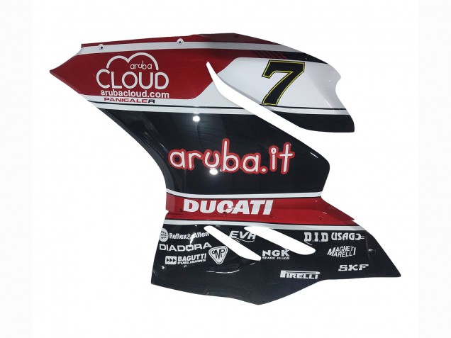 2011-2014 Ducati Panigale 899/1199 Motorcycle Fairings - White Red Glossy Black Aruba.it 7 Australia