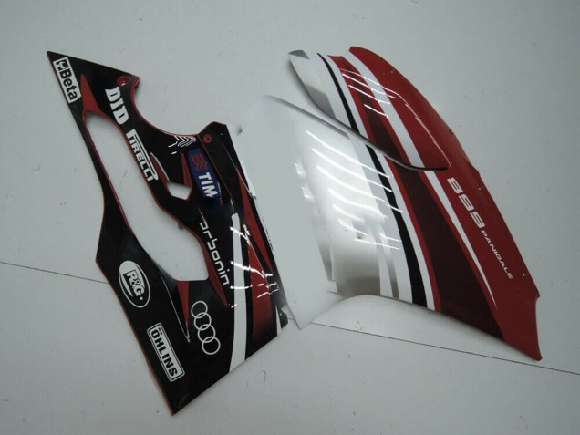 2011-2014 Ducati Panigale 899 Motorcycle Fairing - White Red Glossy Black Australia