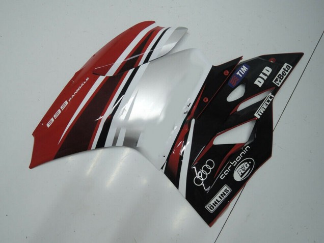 2011-2014 Ducati Panigale 899 Motorcycle Fairing - White Red Glossy Black Australia