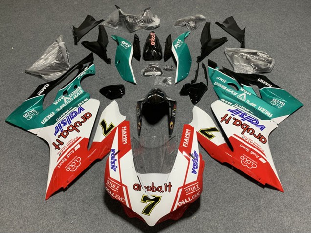 2011-2014 Ducati Panigale 899/1199 Motorcycle Fairings - White Red Green Glossy Black Avis Valsir 7 Australia