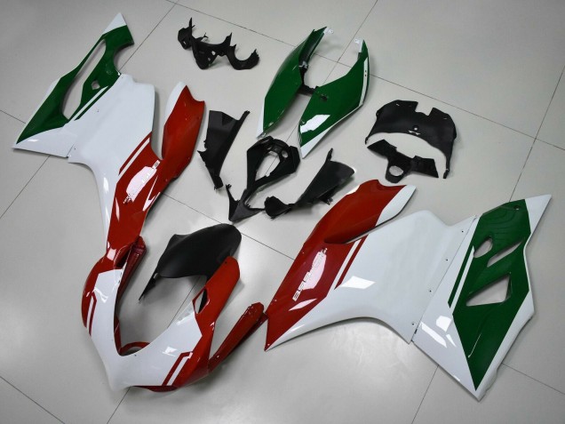 2011-2014 Ducati Panigale 899 Motorcycle Fairings - White Red Dark Green Australia