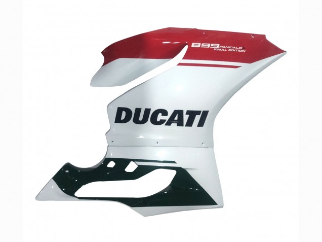 2011-2014 Ducati Panigale 899 Motorcycle Fairings - White Red Glossy Black Australia