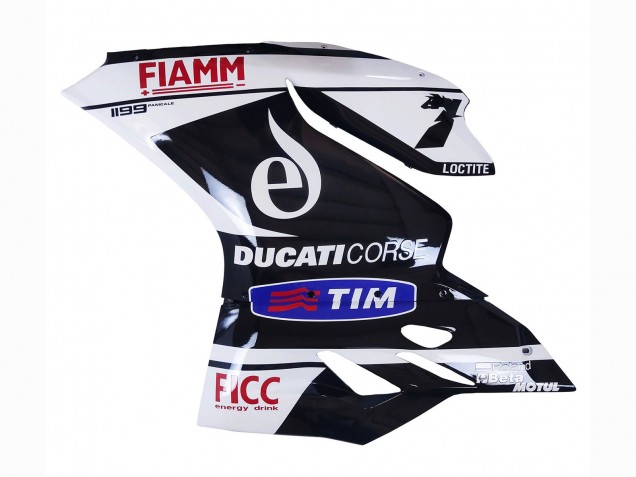 2011-2014 Ducati Panigale 899/1199 Motorcycle Fairings - White Black Blue Fiamm Ficc 7 Australia