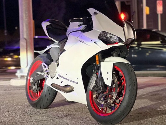 2015-2020 Ducati 959/1299 Motorcycle Fairings - White Purple Australia