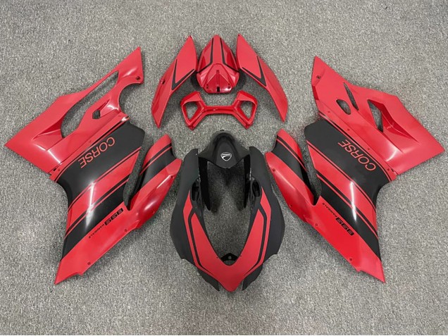 2003-2004 Ducati 999 Motorcycle Fairings - Red Glossy Black Corse Australia