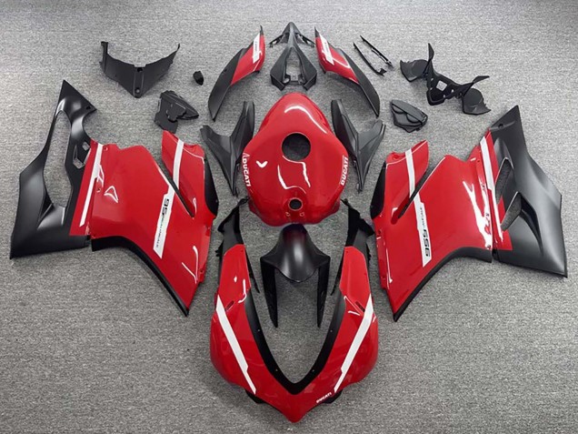 2015-2020 Ducati 959 Motorcycle Fairings - Red Matte Black Australia