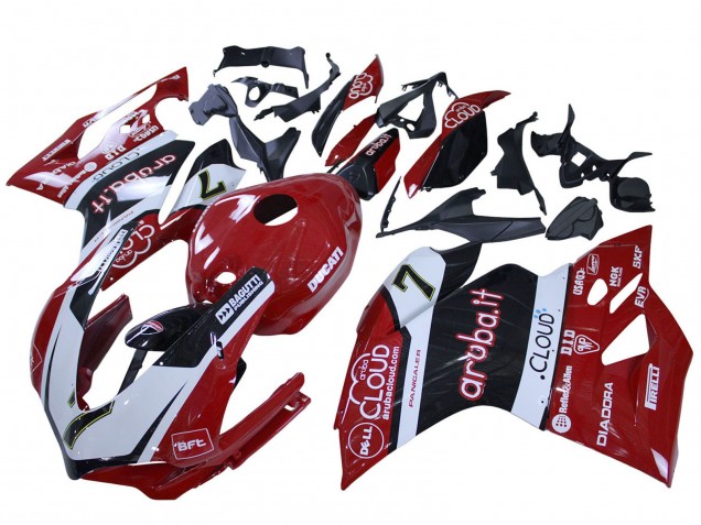 2015-2020 Ducati 959/1299 Motorcycle Fairings - White Red Black Aruba 7 Australia