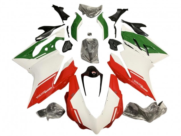 2015-2020 Ducati 959 Motorcycle Fairings - White Red Green Australia