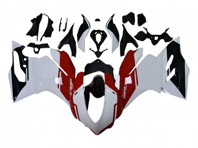 2015-2020 Ducati 959 Motorcycle Fairings Kits - White Red Glossy Black Australia