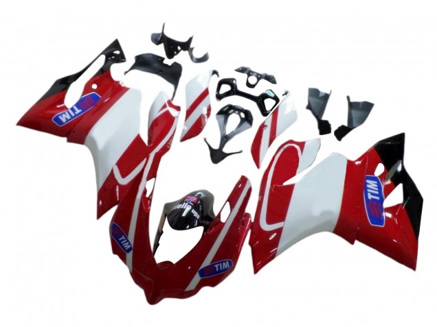 2015-2020 Ducati 959/1299 Motorcycle Fairings - White Red Glossy Black Tim Australia