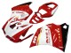 1993-2005 Ducati 996 Motorcycle Fairings - White Red Gold Glossy Black Corse Performance Australia