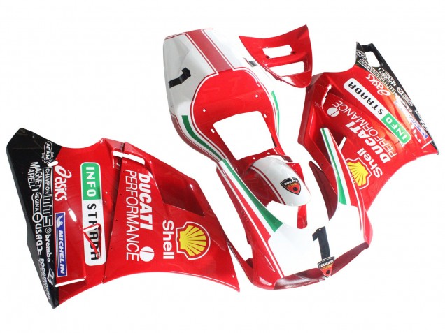 1993-2005 Ducati 748/916/996/998 Motorcycle Fairings - White Red Yellow Green Glossy Black Performance Australia
