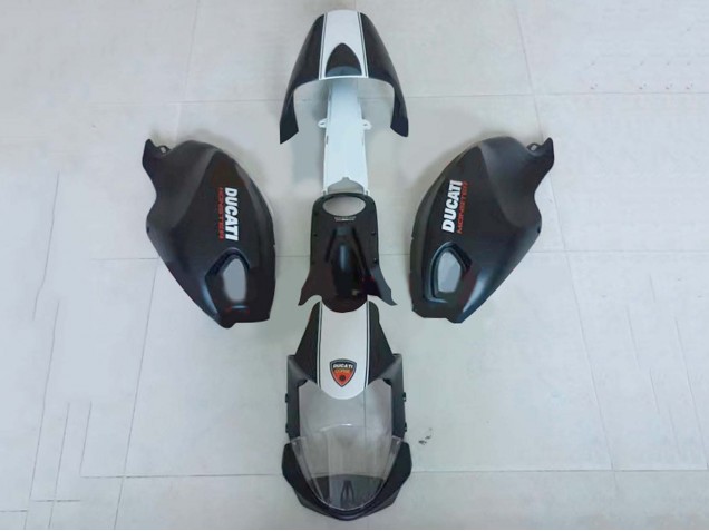 2008-2012 Ducati Monster 696 796 1100 1100S Motorcycle Fairings - White Matte Black Australia