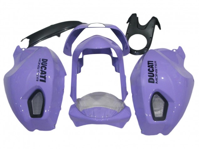 2008-2012 Ducati Monster 696 796 1100 1100S Motorcycle Fairings - Light Purple Monster Australia