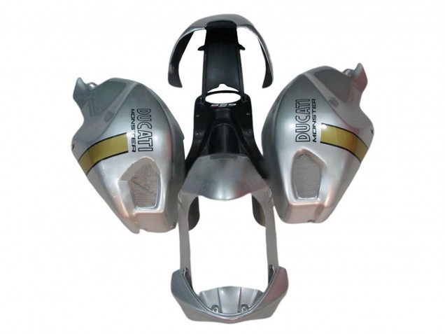 2008-2012 Ducati Monster 696 796 1100 1100S Motorcycle Fairings - Silver Gold Australia