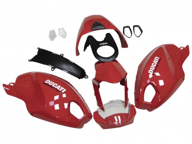 2008-2012 Ducati Monster 696 796 1100 1100S Motorcycle Fairings - Red White Australia