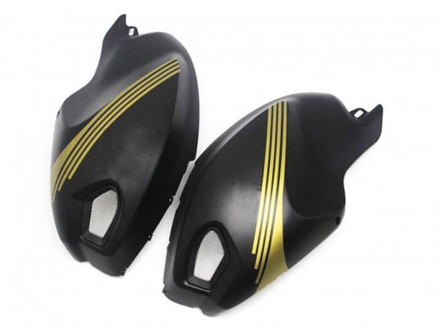 2008-2012 Ducati Monster 696 796 1100 1100S Motorcycle Fairings - Matte Black Gold Australia