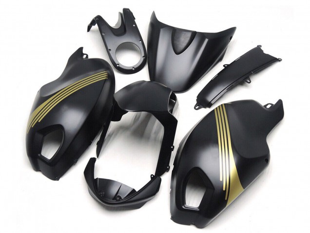 2008-2012 Ducati Monster 696 796 1100 1100S Motorcycle Fairings - Matte Black Gold Australia