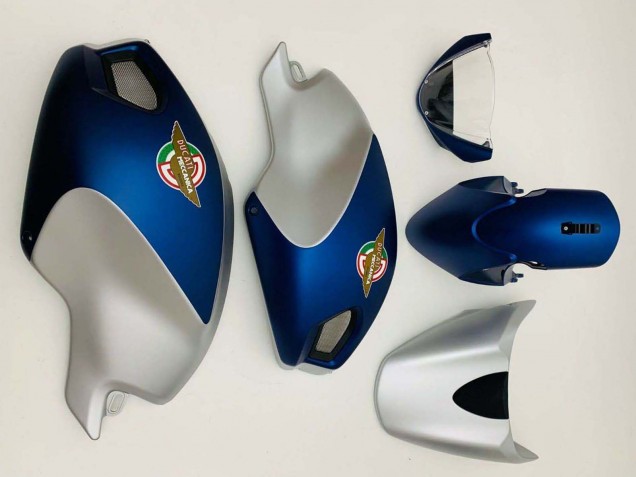 2008-2012 Ducati Monster 696 796 1100 1100S Motorcycle Fairings - Dark Blue Silver Australia