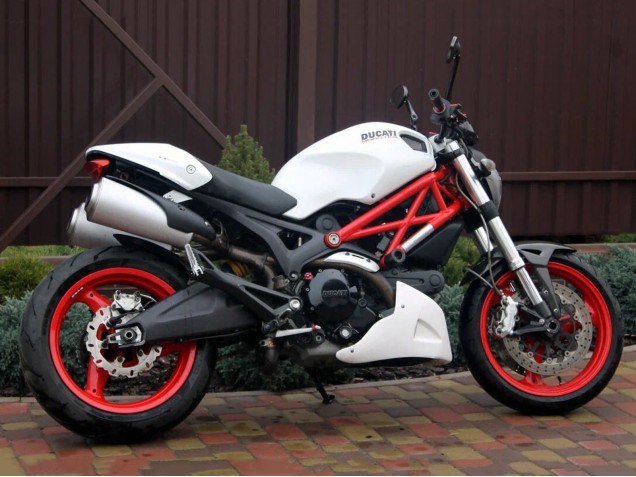 2008-2012 Ducati Monster 696 796 1100 1100S Motorcycle Fairings - White Australia