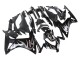 2013-2015 Honda CBR500R Motorcycle Fairings - Glossy Black Silver Flame Australia