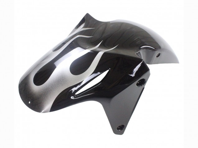 2013-2015 Honda CBR500R Motorcycle Fairings - Glossy Black Silver Flame Australia