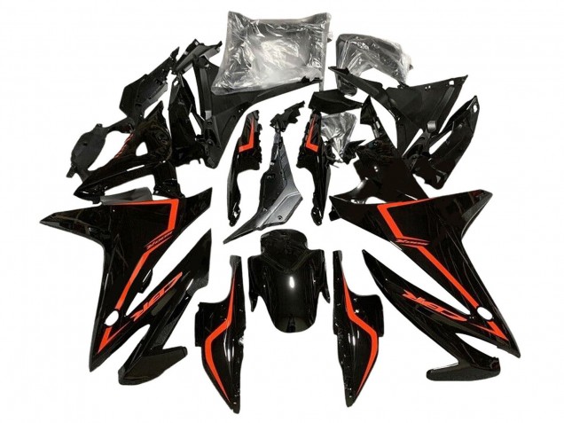 2016-2018 Honda CBR500R Motorcycle Fairings - Glossy Black Red Australia