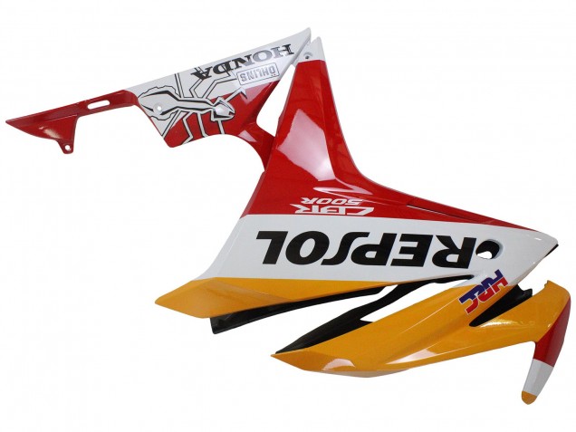 2016-2018 Honda CBR500R Motorcycle Fairings - Yellow White Red Repsol HRC Australia