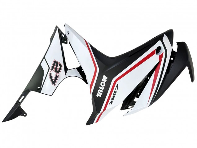 2016-2018 Honda CBR500R Motorcycle Fairings - White Red Matte Black Australia