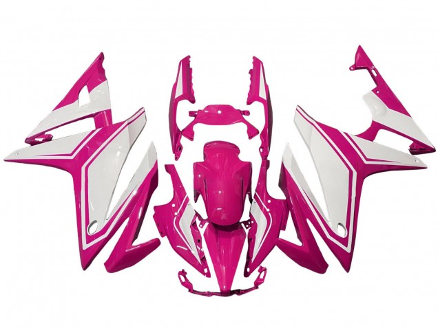 2016-2018 Honda CBR500R Motorcycle Fairings - Pink White Australia