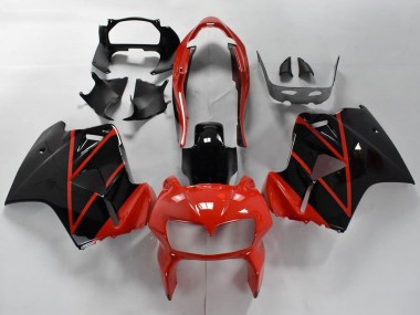 Affordable 1998-2001 Honda VFR 800 Motorcycle Fairings - Red Glossy Black Stripe Australia