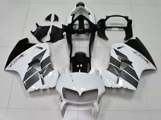 1998-2001 Honda VFR 800 Motorcycle Fairings - White Black Australia