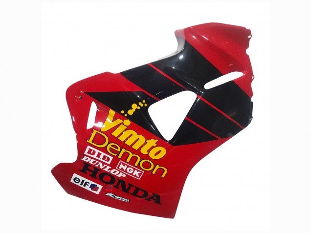 1998-2001 Honda VFR 800 Motorcycle Fairings - Red White Glossy Black Vimto Australia