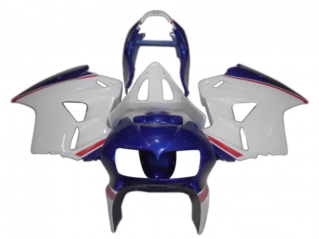 1998-2001 Honda VFR 800 Motorcycle Fairings - White Blue Red Australia