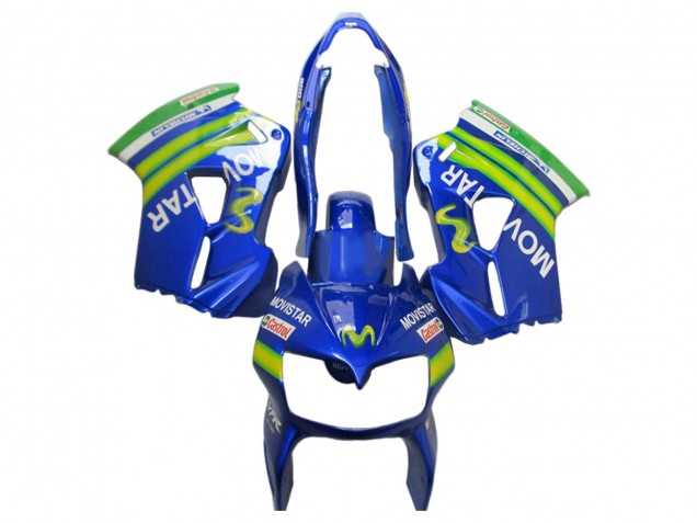 2002-2013 Honda VFR 800 Motorcycle Fairings - Blue Green White MoviStar Castrol Australia