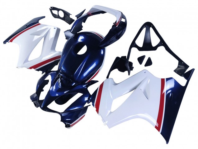 2002-2013 Honda VFR 800 Motorcycle Fairings - White Red Dark Blue Australia
