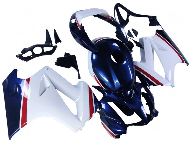 2002-2013 Honda VFR 800 Motorcycle Fairings - White Red Dark Blue Australia