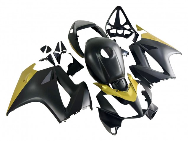 2002-2013 Honda VFR 800 Motorcycle Fairings - Yellow Matte Black Australia