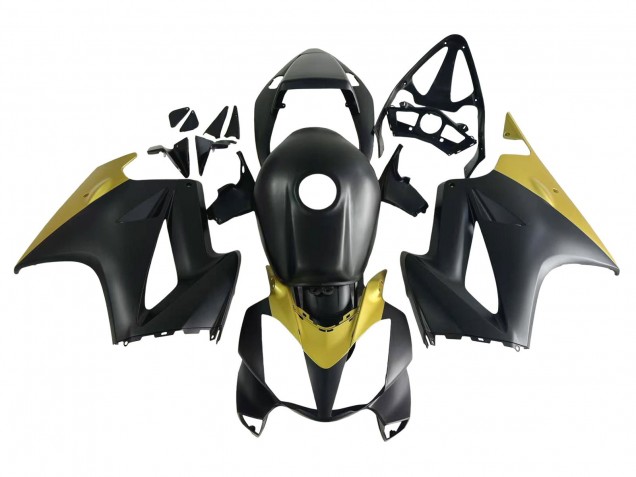 2002-2013 Honda VFR 800 Motorcycle Fairings - Yellow Matte Black Australia